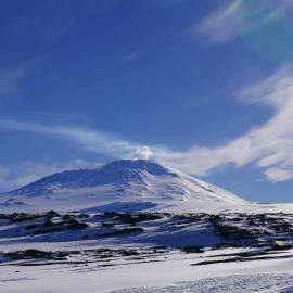 2018-19 Mount Erebus from Cape Evans