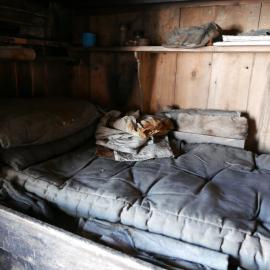 2018-19 Day's bunk inside Scott's 'Terra Nova' hut, Cape Evans