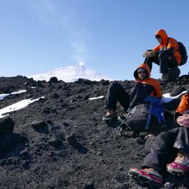 2018-19 AHT team on a walk near Cape Evans