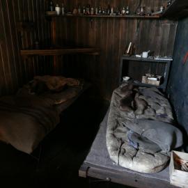 2018-19 Wilson and Evans' corner inside Scott's 'Terra Nova' hut, Cape Evans