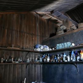 2018-19 Wilson and Evans' corner inside Scott's 'Terra Nova' hut, Cape Evans