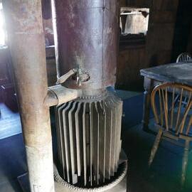 2018-19 Gurney's Patent stove in Scott's 'Terra Nova' Hut, Cape Evans