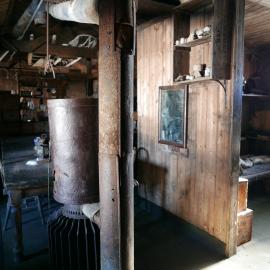 2018-19 Gurney's Patent stove in Scott's 'Terra Nova' Hut, Cape Evans