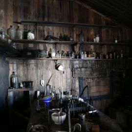 2018-19 Physical Laboratory inside Scott's 'Terra Nova' hut, Cape Evans
