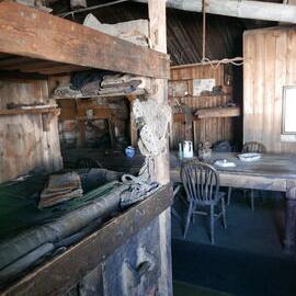 2018-19 Nelson and Day's bunk inside Scott's 'Terra Nova' hut, Cape Evans