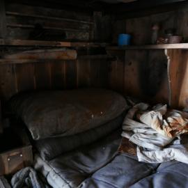 2018-19 Day's bunk inside Scott's 'Terra Nova' hut, Cape Evans