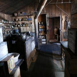 2018-19 Galley inside Scott's 'Terra Nova' hut, Cape Evans