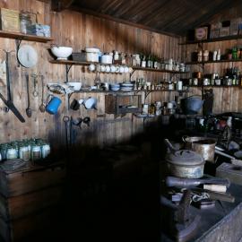 2018-19 Galley inside Scott's 'Terra Nova' hut, Cape Evans