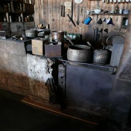 2018-19 Galley stove inside Scott's 'Terra Nova' hut, Cape Evans