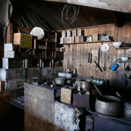 2018-19 Galley inside Scott's 'Terra Nova' hut, Cape Evans