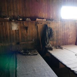 2018-19 Bunks in the Mess Deck inside Scott's 'Terra Nova' hut, Cape Evans