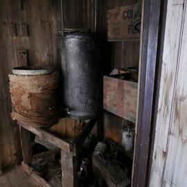 2018-19  Acetylene plant inside Scott's 'Terra Nova' hut, Cape Evans