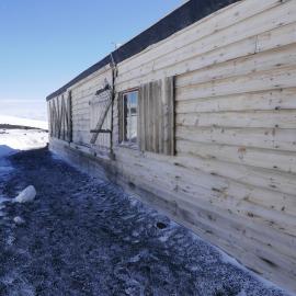 2018-19 South wall of Scott's 'Terra Nova' hut, Cape Evans