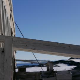 2018-19 Stable beam at Shackleton's 'Nimrod' hut, Cape Royds