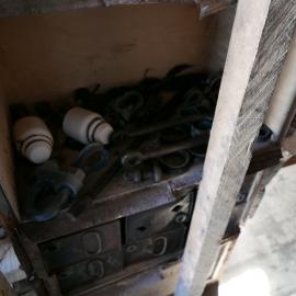2018-19 Metal artefacts inside Shackleton's 'Nimrod' hut, Cape Royds