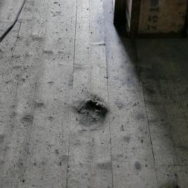 2018-19 Debris swept up inside Shackleton's 'Nimrod' hut, Cape Royds