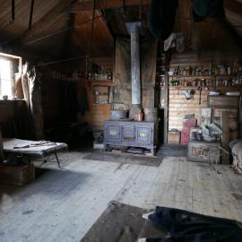 2018-19 Main space inside Shackleton's 'Nimrod' hut, Cape Royds