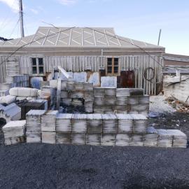 2018-19 North wall of Shackleton's 'Nimrod' hut, Cape Royds