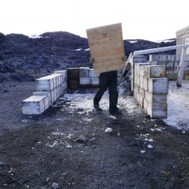 2018-19 Refitting shutters on Shackleton's 'Nimrod' hut, Cape Royds (001)