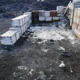 2018-19 Garage area inside Shackleton's 'Nimrod' hut, Cape Royds