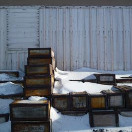 Venesta cases, Shackleton's 'Nimrod' hut (001)