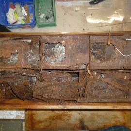 Tins stored in Provision box 