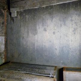 Floor and boxes in Scott's 'Discovery' hut
