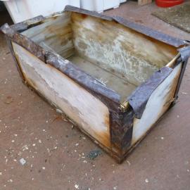 Historic Venesta case in conservation lab (002)