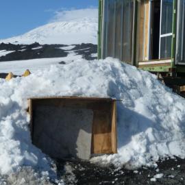 Building cooler/freezer for camp food stores (001)