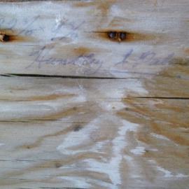 Huntly & Palmer scrawled on box