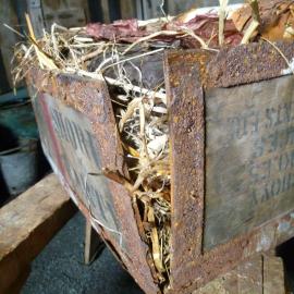 Venesta case in Scott's 'Terra Nova' hut