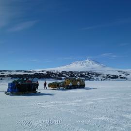 Hägglunds and equipment, Cape Royds