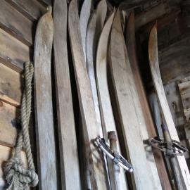 2013-14 Skis in the Entranceway of Scott's 'Terra Nova' hut, Cape Evans (002)