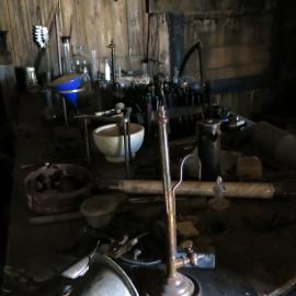 2013-14 Artefacts in the Physical Laboratory inside Scott's 'Terra Nova' hut, Cape Evans (001)