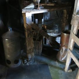 2013-14 Artefacts in the Physical Laboratory inside Scott's 'Terra Nova' hut, Cape Evans (002)