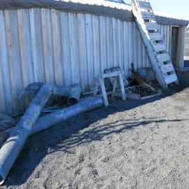 2013-14 Artefacts outside Scott's 'Terra Nova' hut, Cape Evans (003)