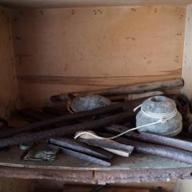 Artefact location plan, corridor in Shackleton's 'Nimrod' hut (001)