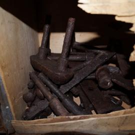 Artefact location plan, corridor in Shackleton's 'Nimrod' hut (005)