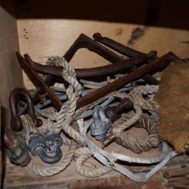 Artefact location plan, corridor in Shackleton's 'Nimrod' hut (007)