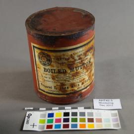 2012-13 Shackleton's 'Nimrod' hut artefact monitoring - Boiled Mutton tin