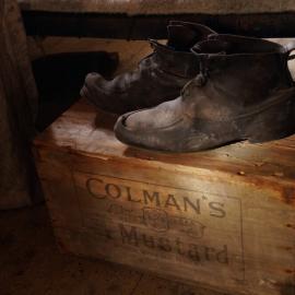 2012-13 Shackleton's 'Nimrod' hut artefact monitoring - Colman's box and boots