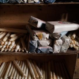 2012-13 Shackleton's 'Nimrod' hut artefact monitoring - candles (003)