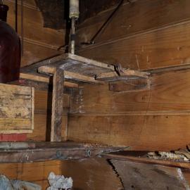 Shelving in Darkroom, Shackleton's 'Nimrod' hut 