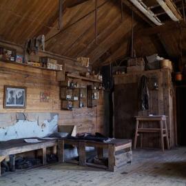 Looking southwest, Shackleton's 'Nimrod' hut