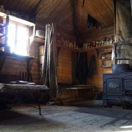 Looking northeast, Shackleton's 'Nimrod' hut