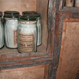 Table salt jars, Shackleton's 'Nimrod' hut (001)