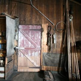 West interior wall, Scott's 'Terra Nova' hut