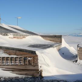 Snow build-up on Scott's 'Terra Nova' hut (004)