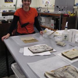AHT Conservator Lizzie Meek, paper conservation