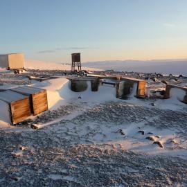 Provision boxes, Magnetic Hut and Stevenson Screen